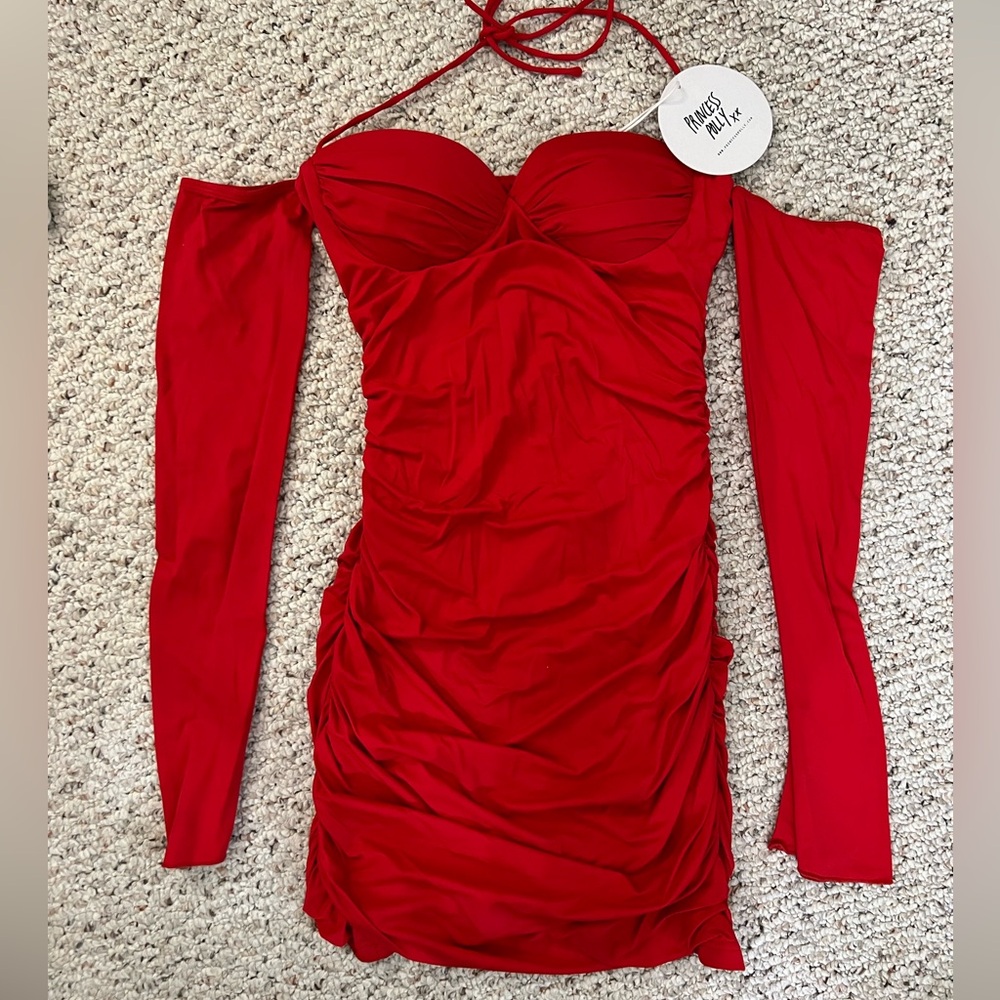 PRINCESS POLLY WYONA MINI DRESS - RED